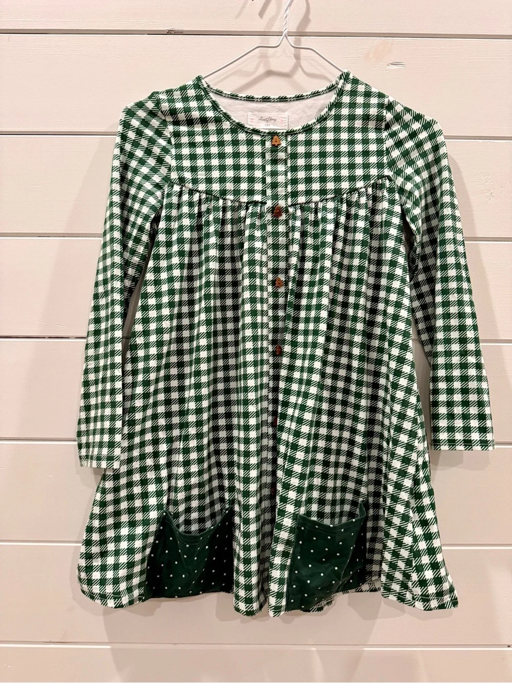 Green and White Gingham Tunic with matching Leggings